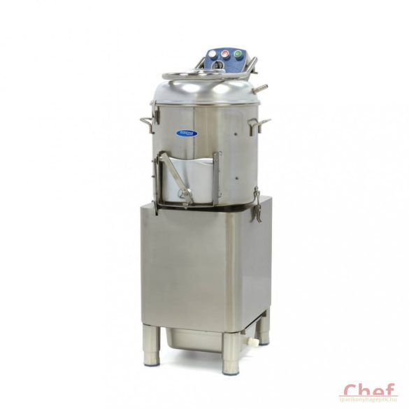 Maxima Ipari burgonyakoptató zöldség tisztítógép, Deluxe Peeler DPP 20, kapacitás: 20kg, 400kg/óra