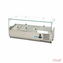   Maxima Ipari hűtőszekrény, 3*1/3 95cm - 7*1/3 Refrigerated Display Curve asztali 
