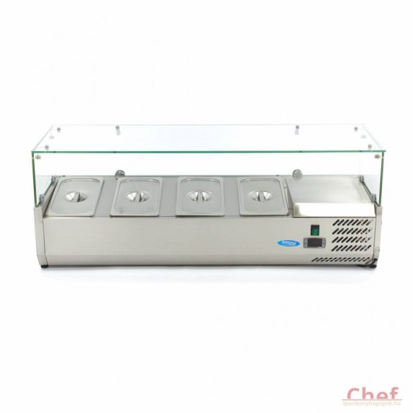 Maxima Ipari hűtőszekrény, 4*1/3 120cm - Refrigerated Display Curve asztali feltéthűtő