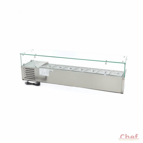 Maxima Ipari hűtőszekrény, 8*1/3 180cm - Refrigerated Display Curve asztali feltéthűtő
