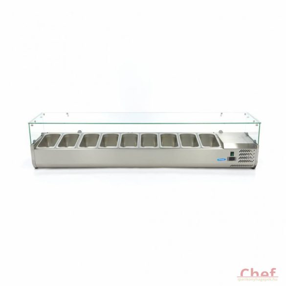 Maxima Ipari hűtőszekrény, 9*1/3 200cm - Refrigerated Display Curve asztali feltéthűtő