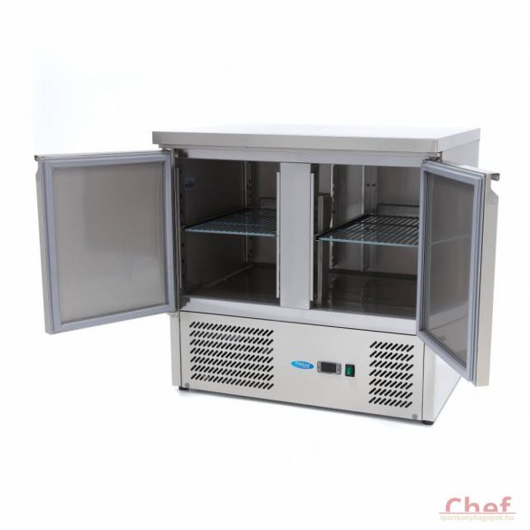 Maxima Ipari hűtött munkaasztal, Refrigerated Work Table SAL 901, munkaasztal hűtőszekrény 257l