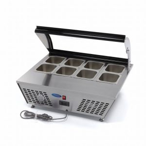 Maxima Ipari hűtőszekrény, Mini Table Saladette 67L, Bemutató asztali 8×1/6 vagy 4×1/3 GN, 67l Maxima Ipari hűtőszekrény, Mini Table Saladette 67L, Bemutató asztali 8×1/6 vagy 4×1/3 GN, 67l