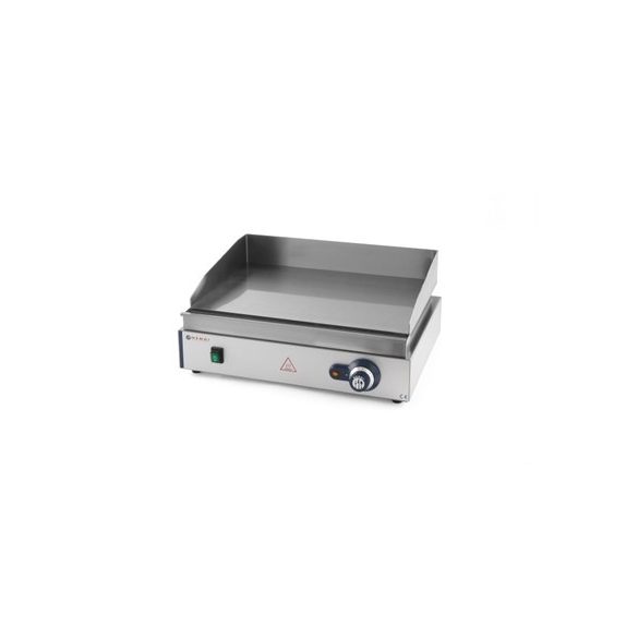 HENDI Ipari Grill, Rostlap, grill lap sima felülettel, 550*380mm, 2400W