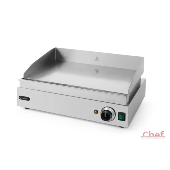 HENDI Ipari Grill, Rostlap, grill lap sima felülettel, 550*380mm, 2400W