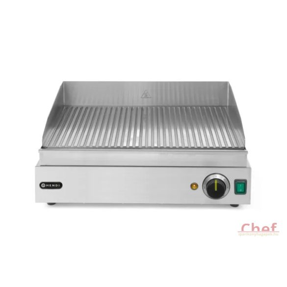 HENDI Ipari Grill, Rostlap, grill lap bordás rácsos felülettel, 550*380mm, 2400W