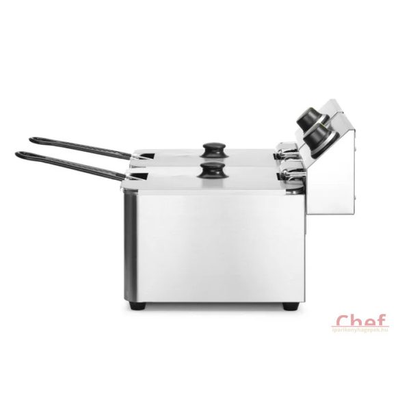 HENDI ipari olajsütő, fritőz, Kitchen line, 2x8L 2x3500W