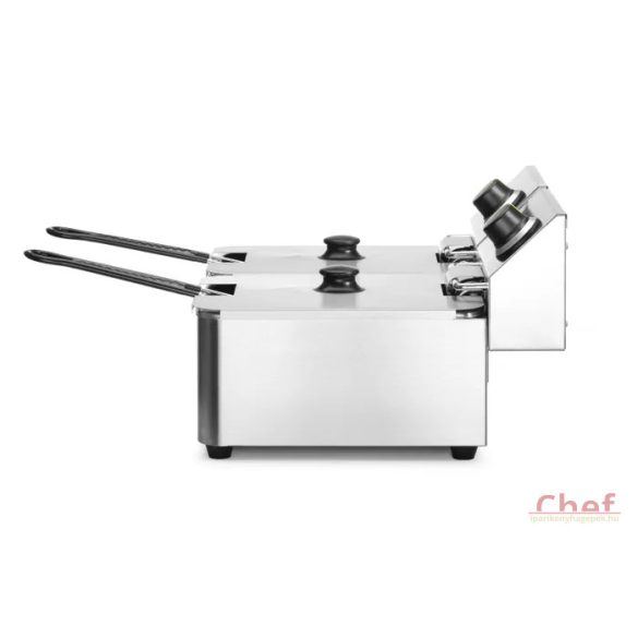 HENDI ipari olajsütő, fritőz, Kitchen line, 2x6L 2x3300W