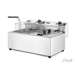 HENDI ipari olajsütő, fritőz, 2 x 8L, 2x3500W