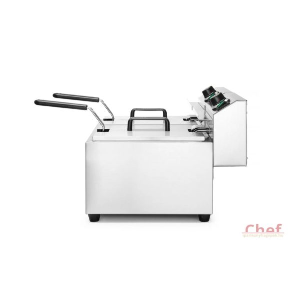 HENDI ipari olajsütő, fritőz, 2 x 8L, 2x3500W