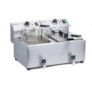 HENDI ipari olajsütő, fritőz, 2 x 8L,2x3500W, leeresztő csappal HENDI ipari olajsütő, fritőz, 2 x 8L,2x3500W, leeresztő csappal