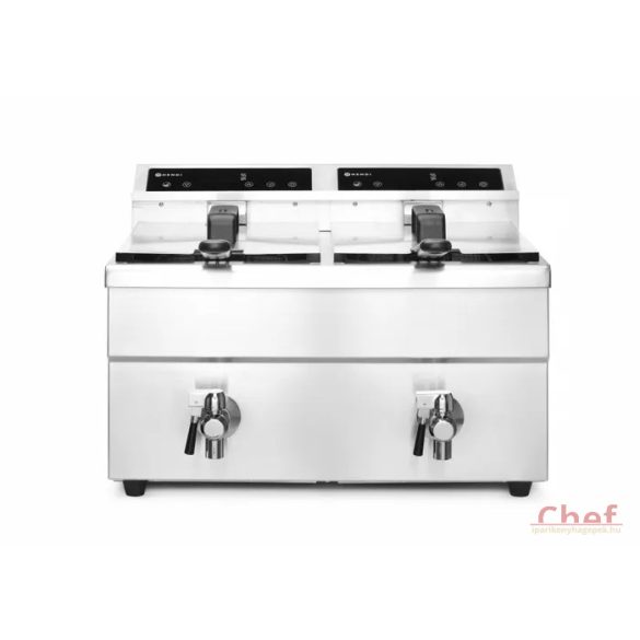 HENDI ipari olajsütő, fritőz, Kitchen line, Indukciós, 2x8L, 2x3500W 