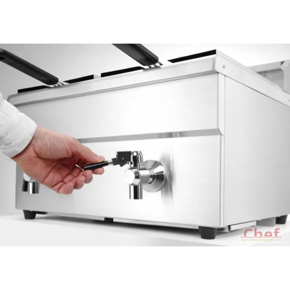 HENDI ipari olajsütő, fritőz, Kitchen line, Indukciós, 2x8L, 2x3500W 