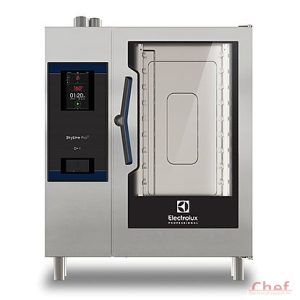 Electrolux Skyline PROS direkt vízbefecskendezéssel, érintőképernyős vezérléssel, Ipari sütő, elektromos kombisütő 10GN 1/1