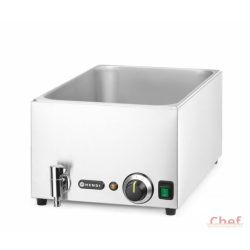   HENDI Ipari melegentartó, Bain Marie 1/1 GN, leeresztő csappal GN 1/1 