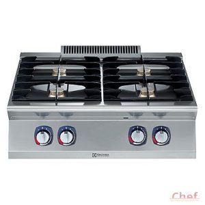 Electrolux ipari gáztűzhely XP 700, 4 égős