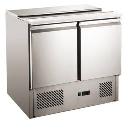   TEFCOLD Ipari hűtött munkaasztal, Asztali hűtőszekrény, Mérete: 1360x700x(H)880 