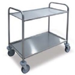 Inox 2 szintes kézi kocsi