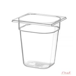   HENDI GN edény, Polikarbonat GN 1/6 választható magassággal