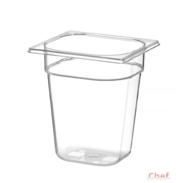 HENDI GN edény, Polikarbonat GN 1/6 választható magassággal