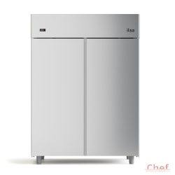   Ilsa Essential Ipari hűtőszekrény, 2 ajtós digitális rm acél hűtőszekrény, 1400lt (-2/+8) R290 D energia osztály