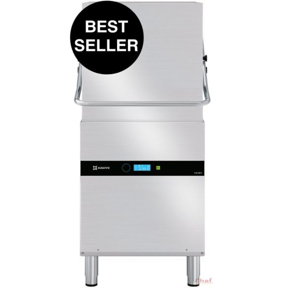 KRUPPS ipari mosogatógép K1100E Átmenő rendszerű mosogató gép 400V, 6,52kW, 
Éríntőképernyős kijelzéssel, lefolyó szivattyú külön rendelhető