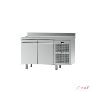 Ilsa Essential Ipari hűtőtt munkaasztal, 2 ajtós digitális rm acél hűtőszekrény ( 0/+10) R290 B energia osztály