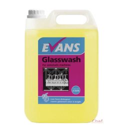   Evans Gépi Mosogatószer pohárhoz 5 literes,1-3 ml/1liter víz